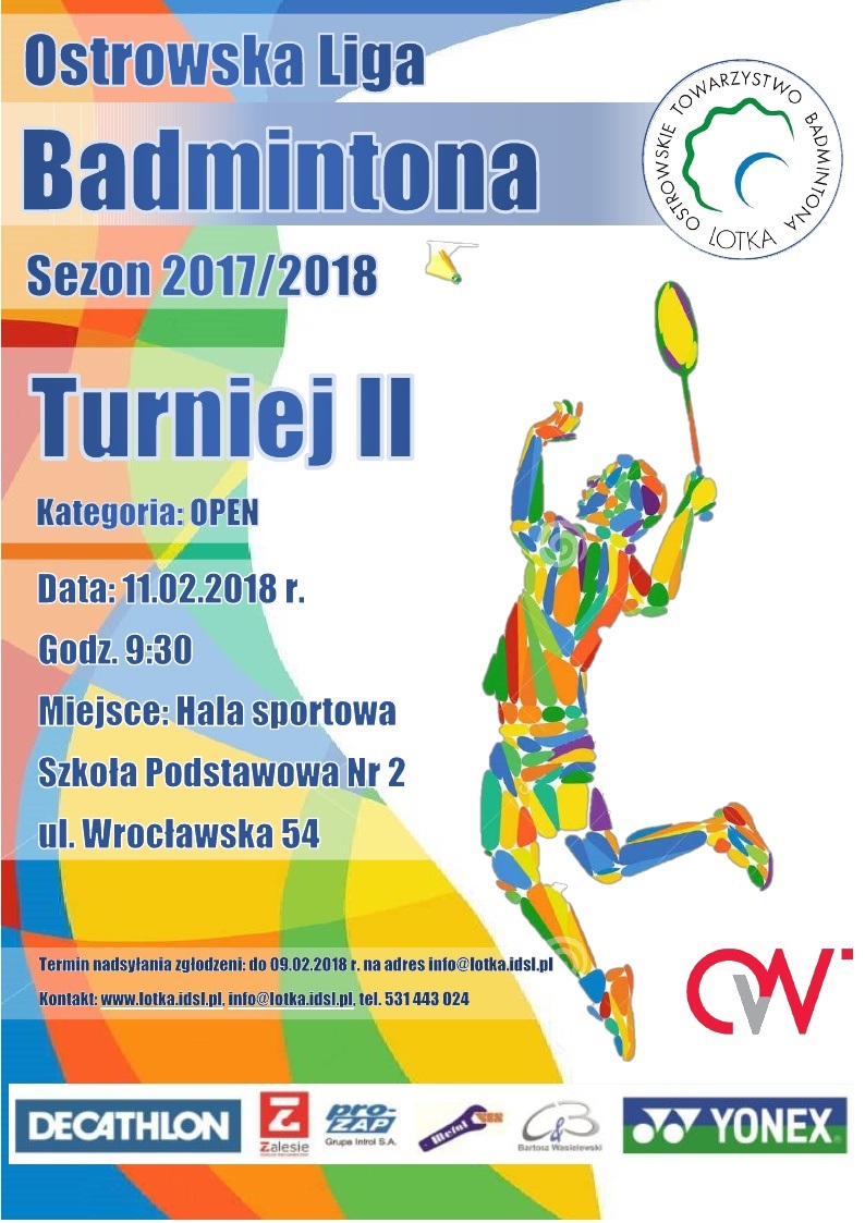 Plakat Lotka 2017 2018 Turniej II